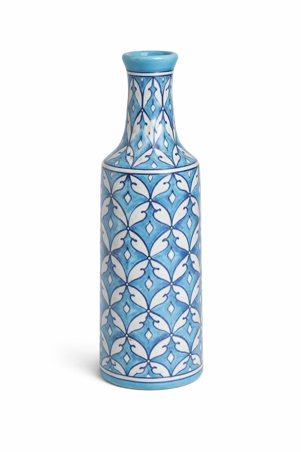 Blue Pottery Bottle Vase - v3.0